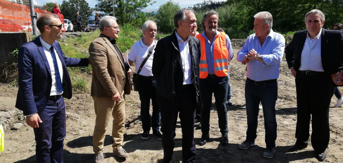 Immagine Lunigiana: il presidente Rossi visita opere per oltre 31 milioni di euro